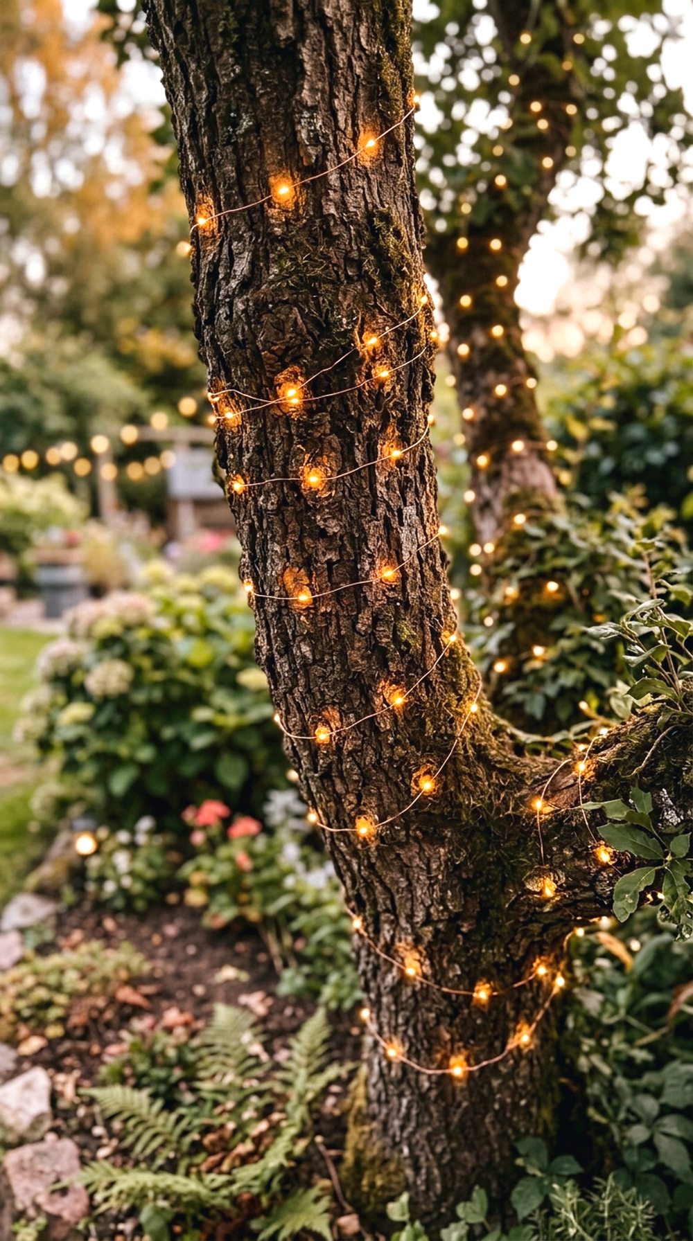Tree Wrapped Fairy Lights