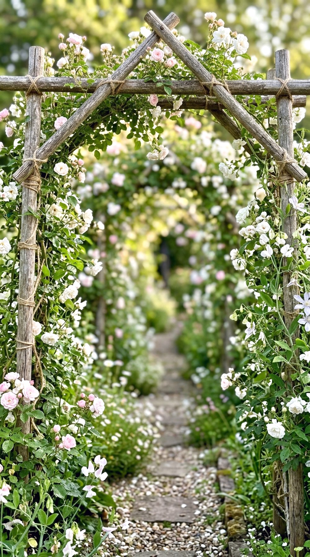 Trellis Flower Walkway