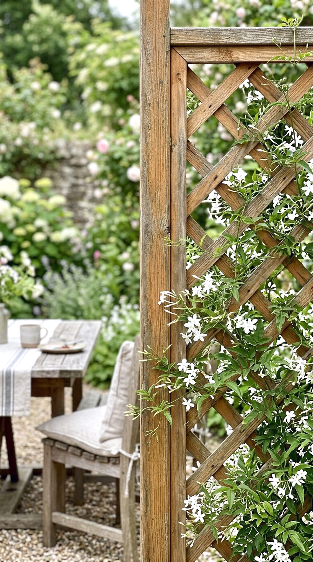 Trellis With Climbing Plants