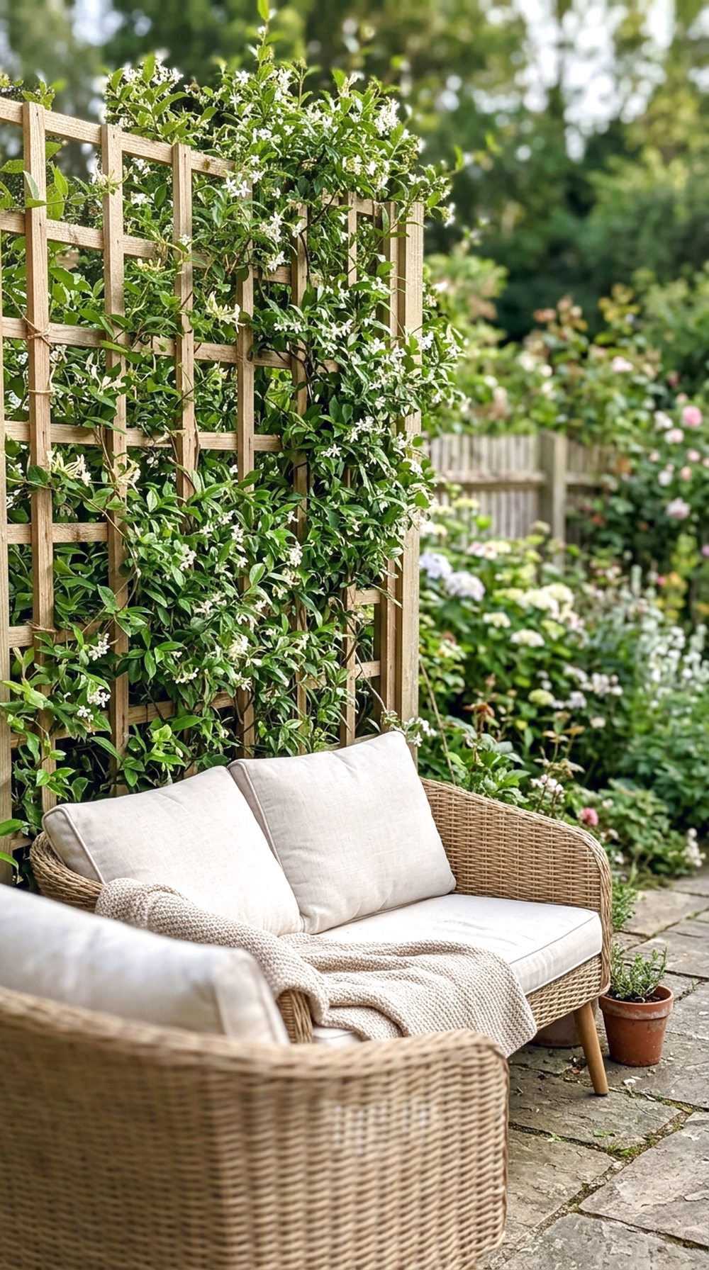 Trellis With Climbing Plants