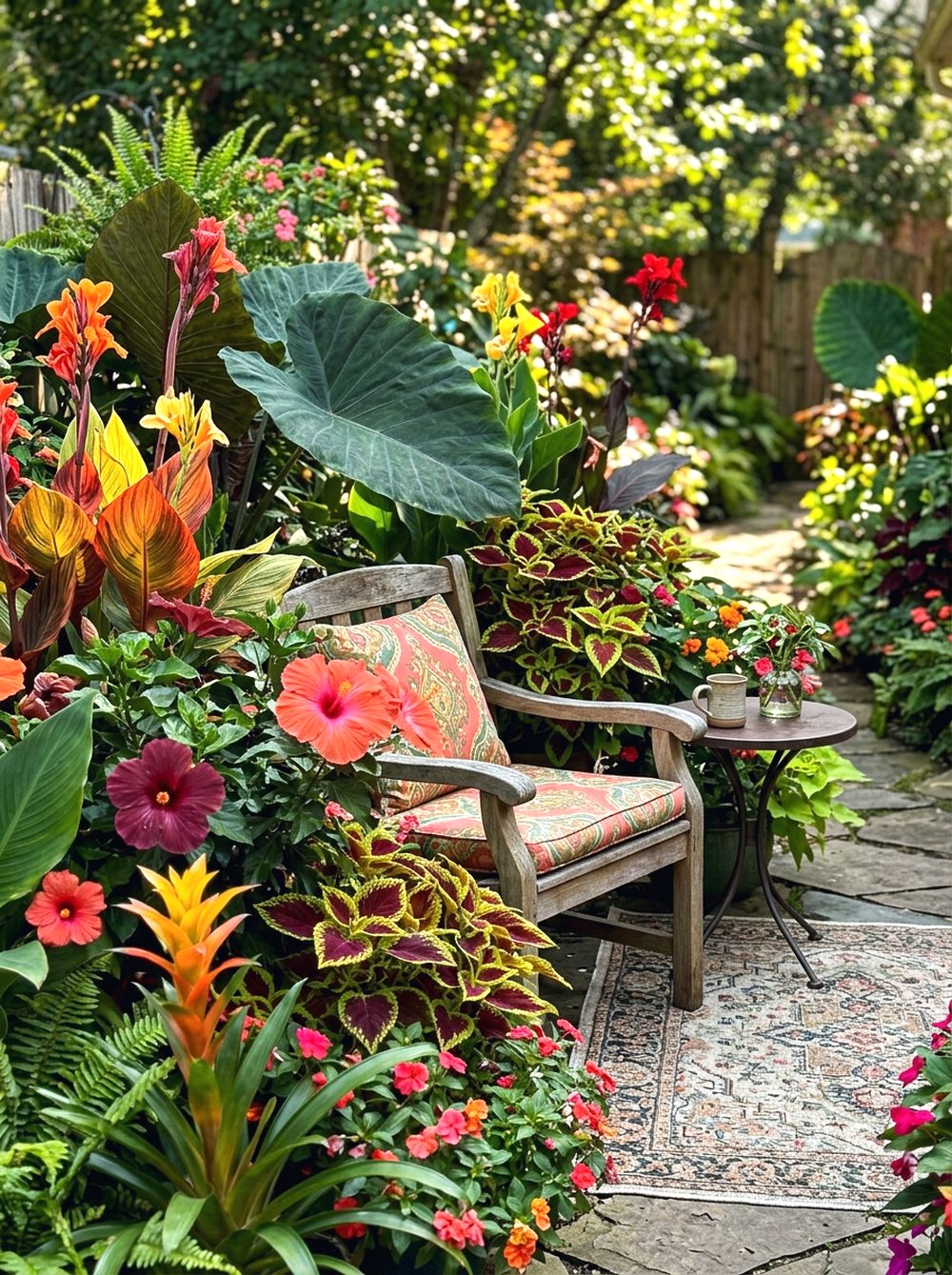 Tropical Flower Garden Nook