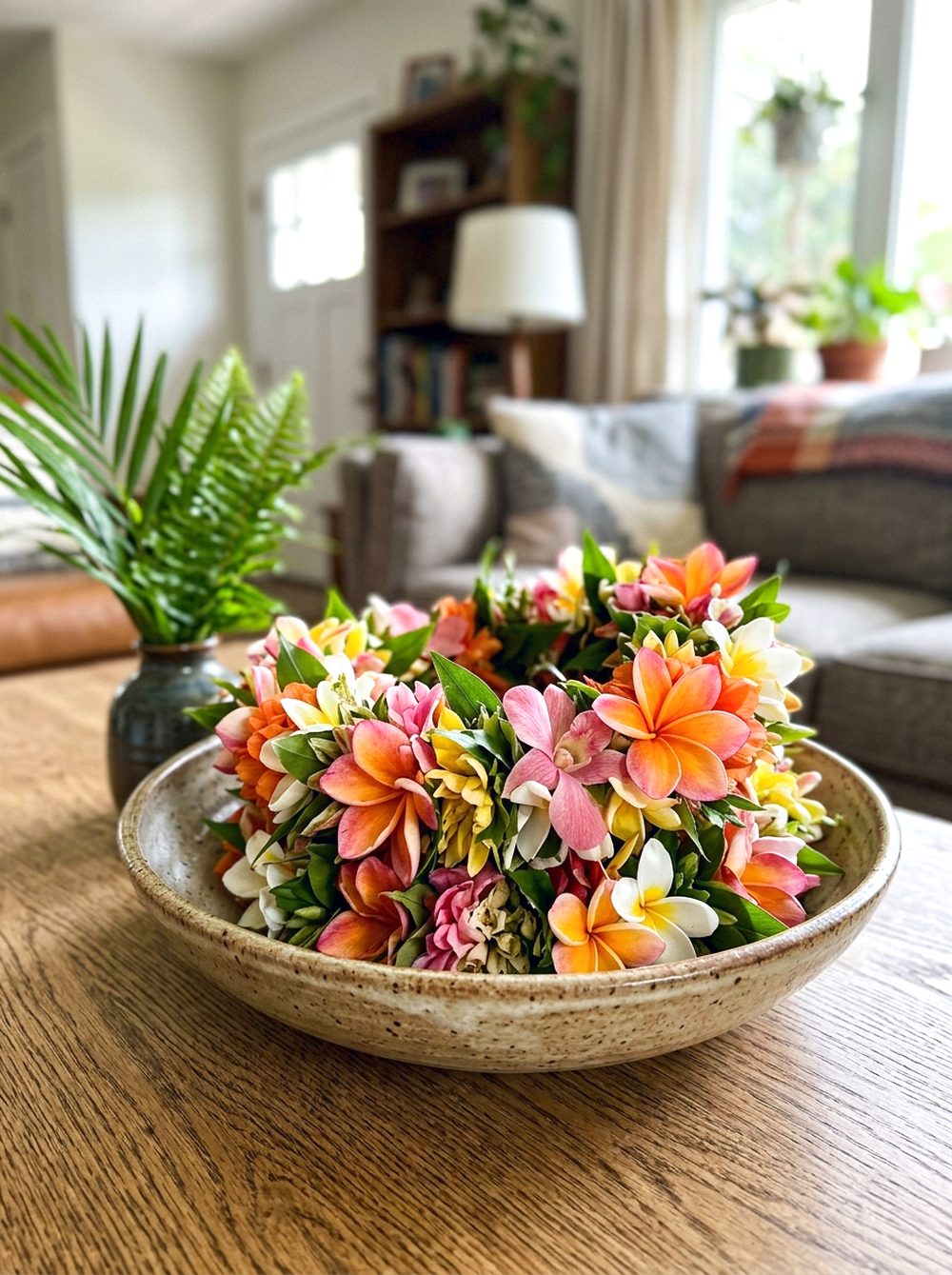 Tropical Lei Centerpiece Bowl