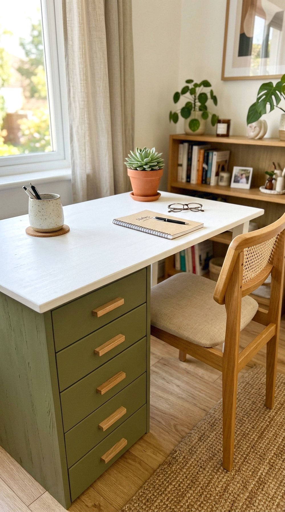 Two-Tone Painted Desk