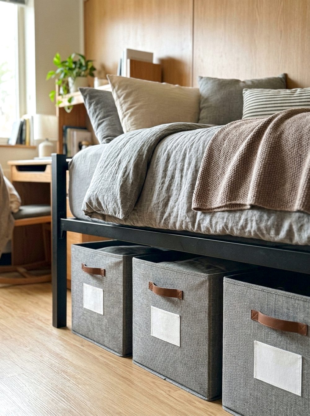 Under-Bed Fabric Storage
