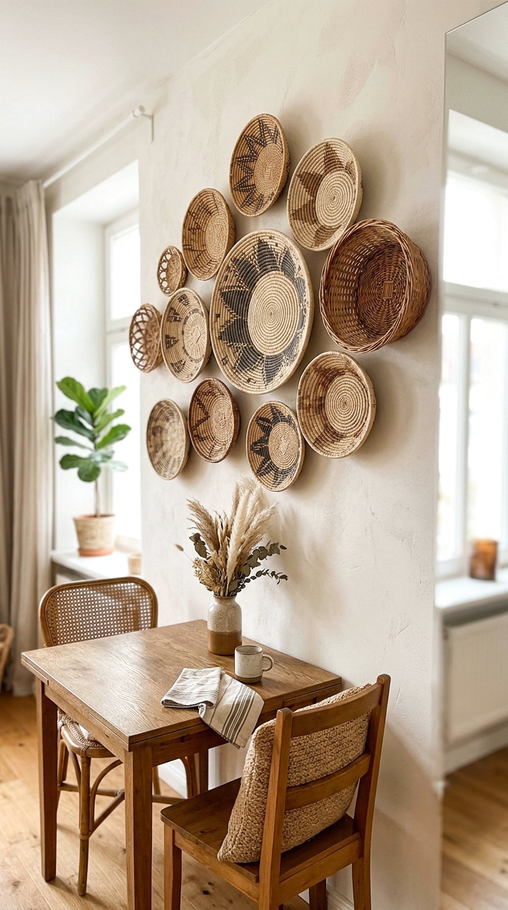 Upcycled Basket Wall Decor
