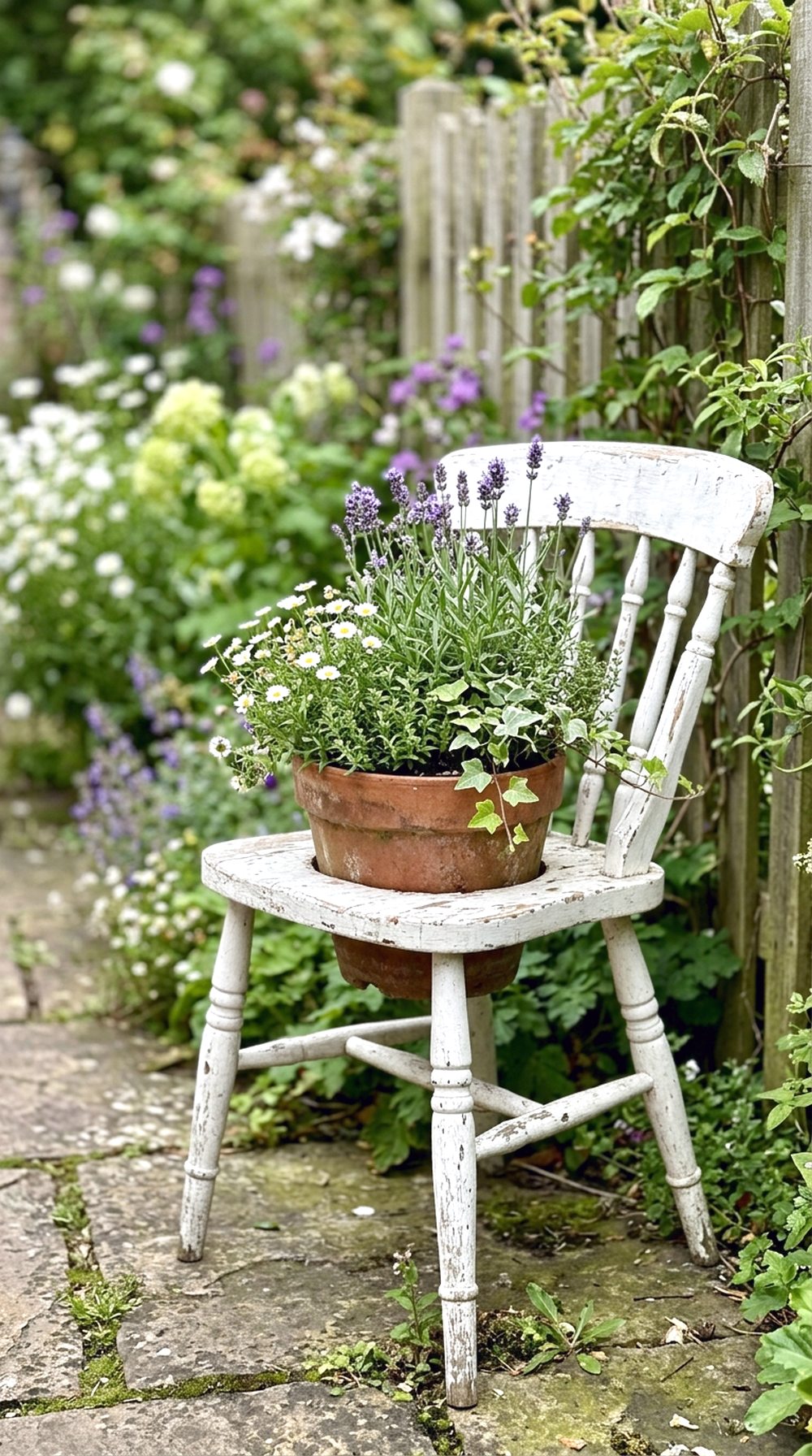 Upcycled Chair Planter