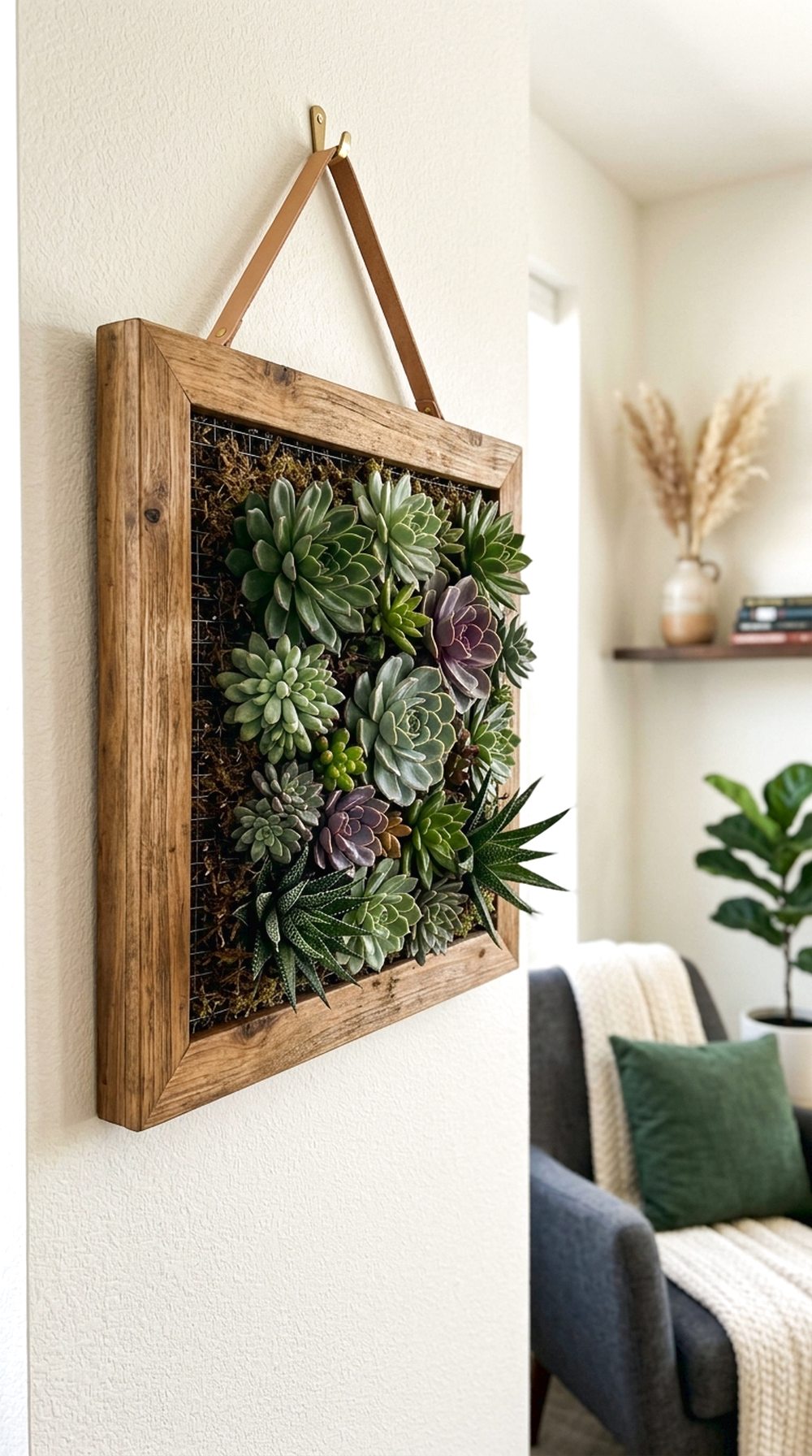 Vertical Frame Succulent Garden