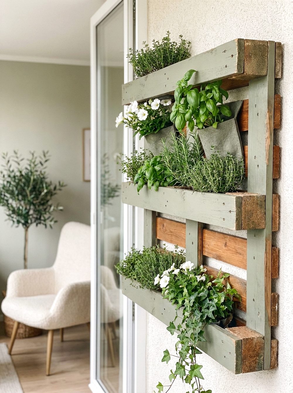 Vertical Pallet Garden