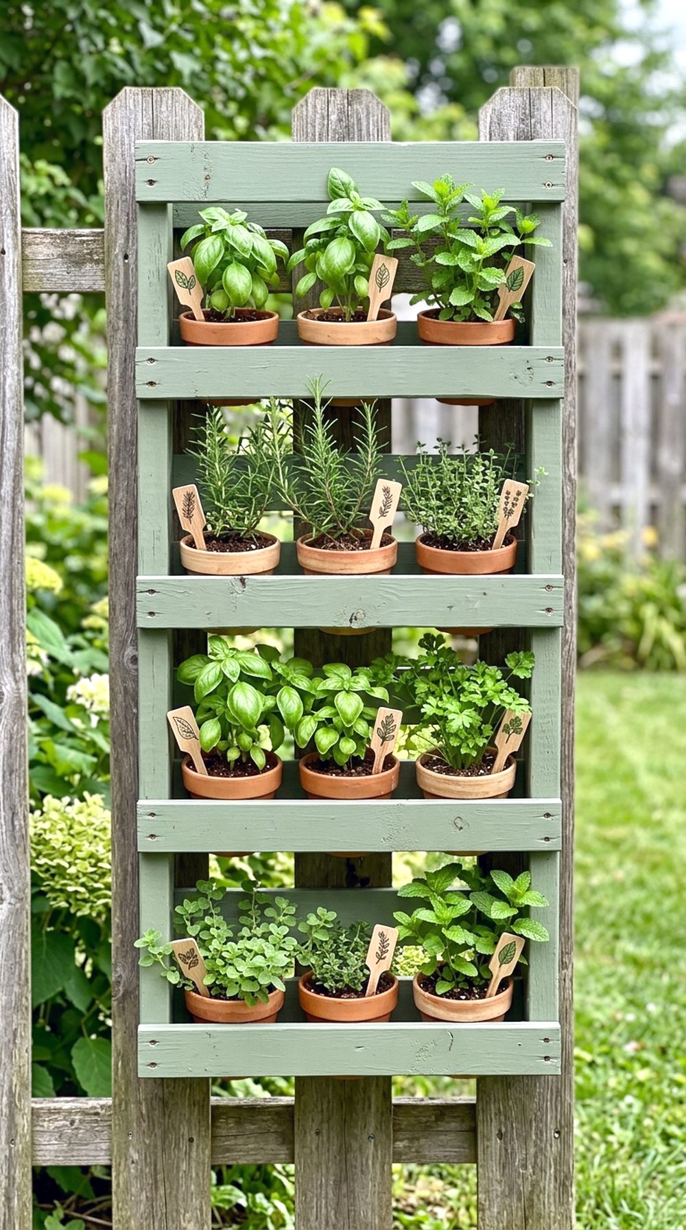 Vertical Pallet Herb Garden