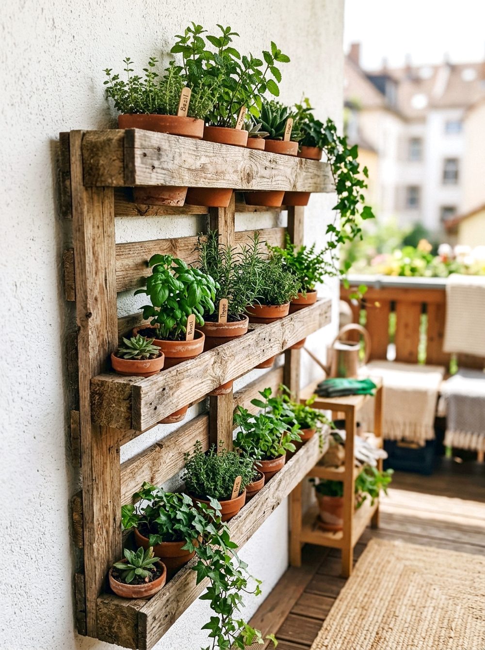 Vertical Pallet Plant Wall