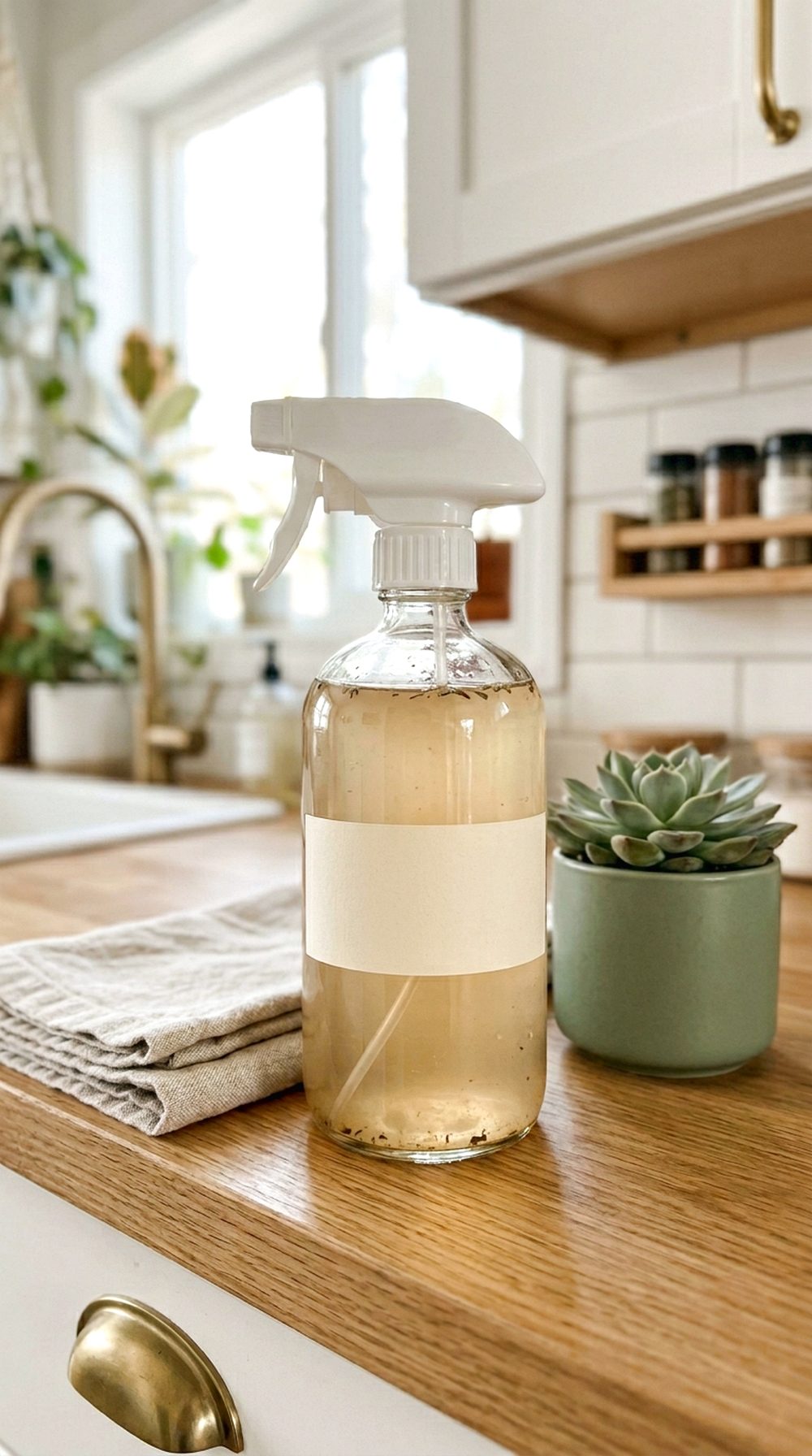 Vinegar Spray Bottle Corner