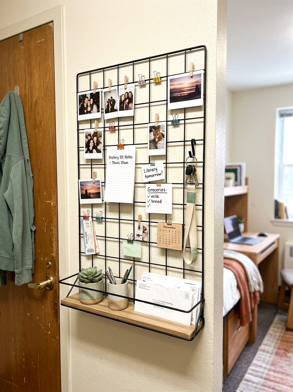 Wall Grid for Notes and Keys