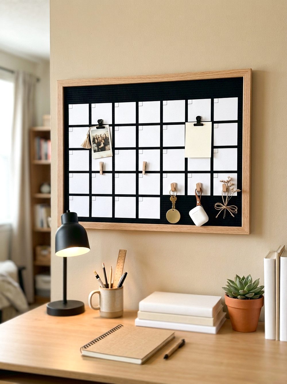 Wall-Mounted Calendar Board