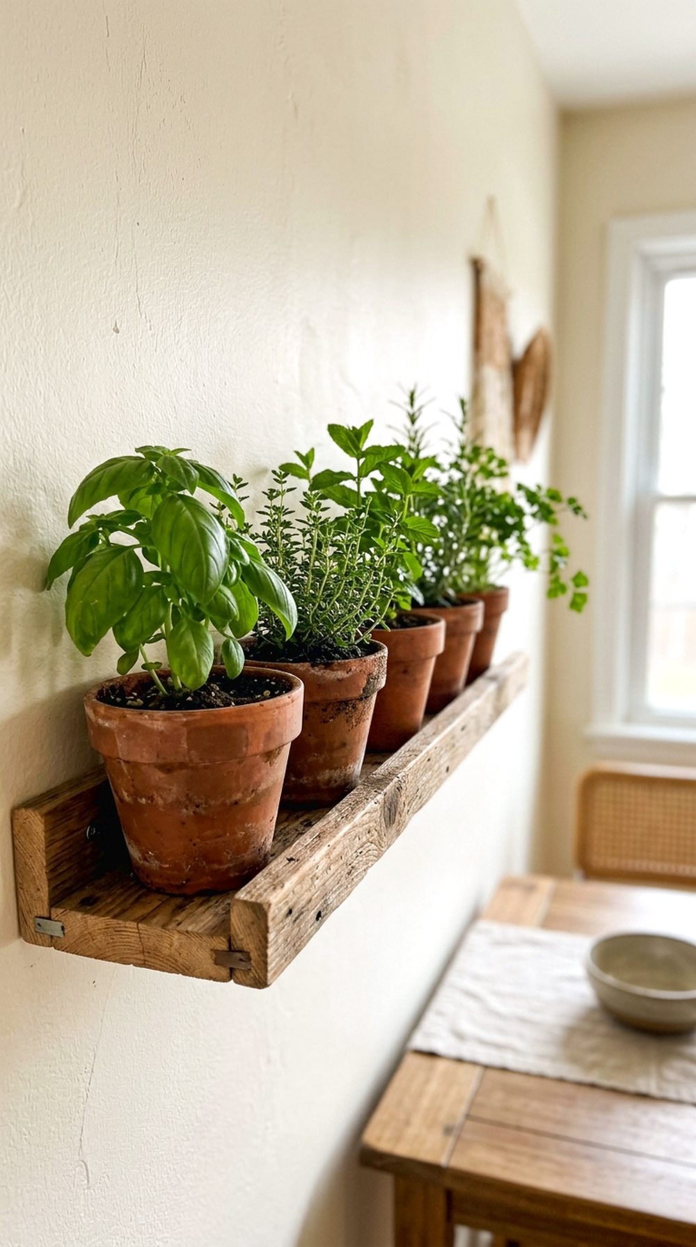 Wall-Mounted Herb Shelf