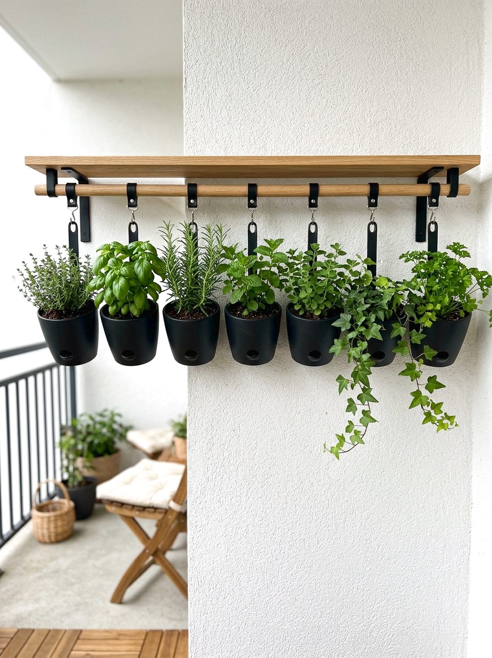 Wall-Mounted Pot Rail