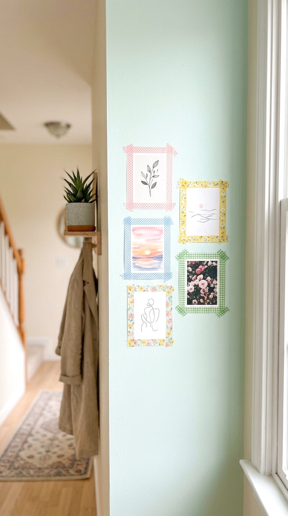 Washi Tape Wall Frames