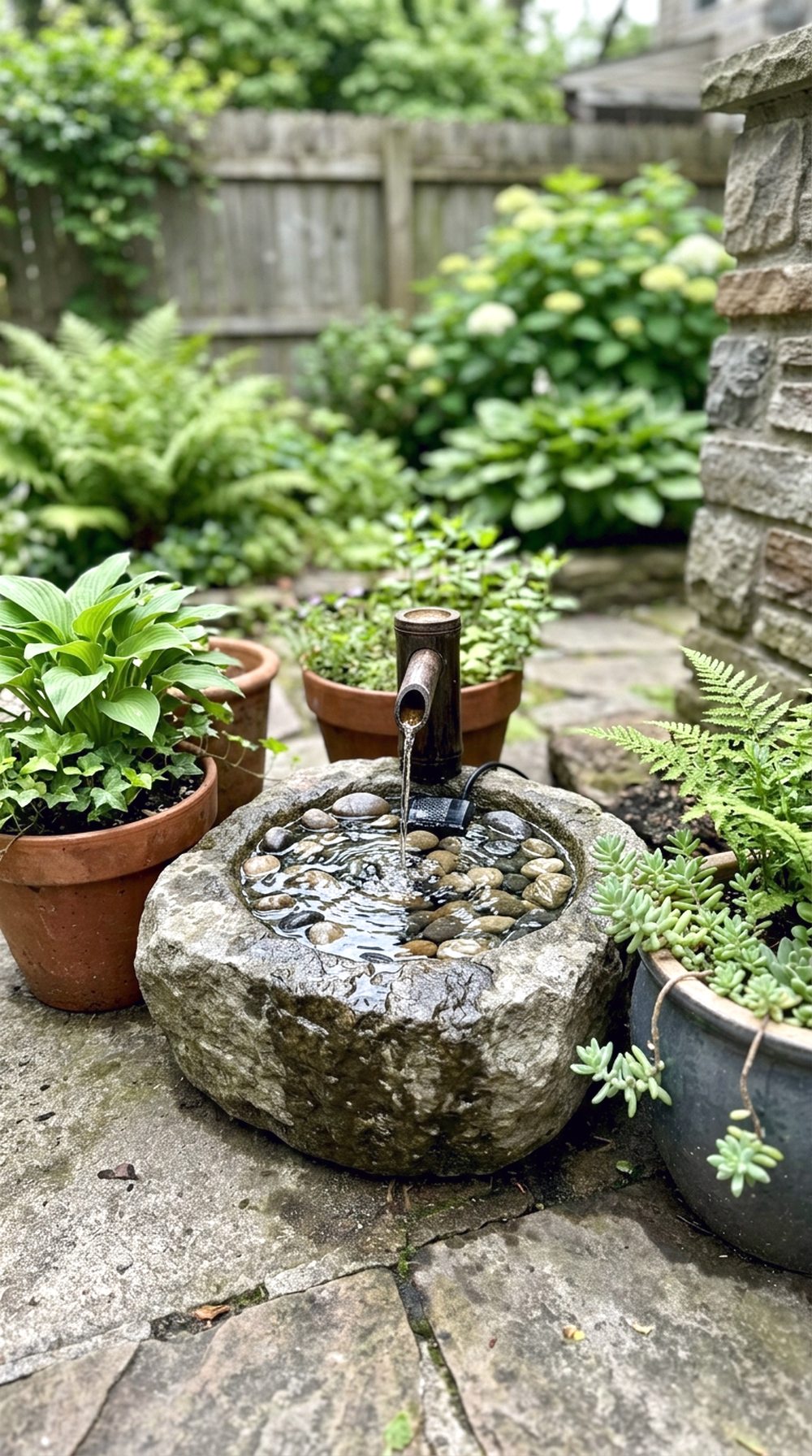 Water Fountain Patio Feature