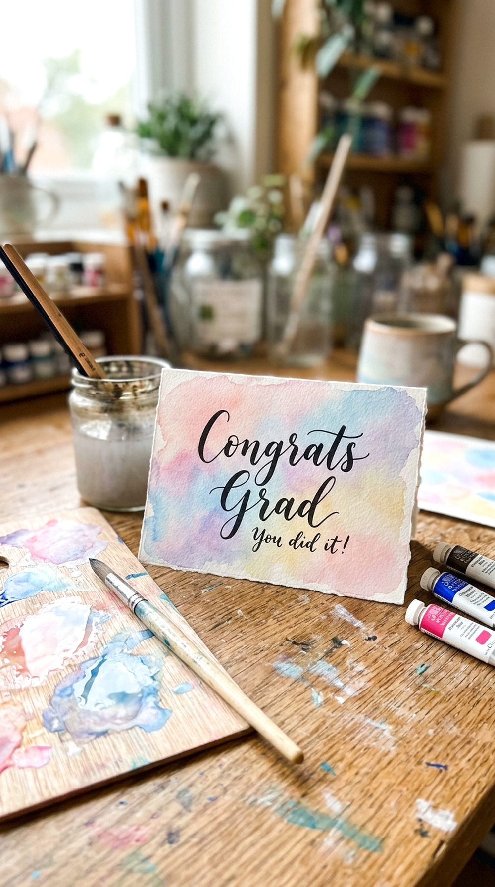 Watercolor Background Card