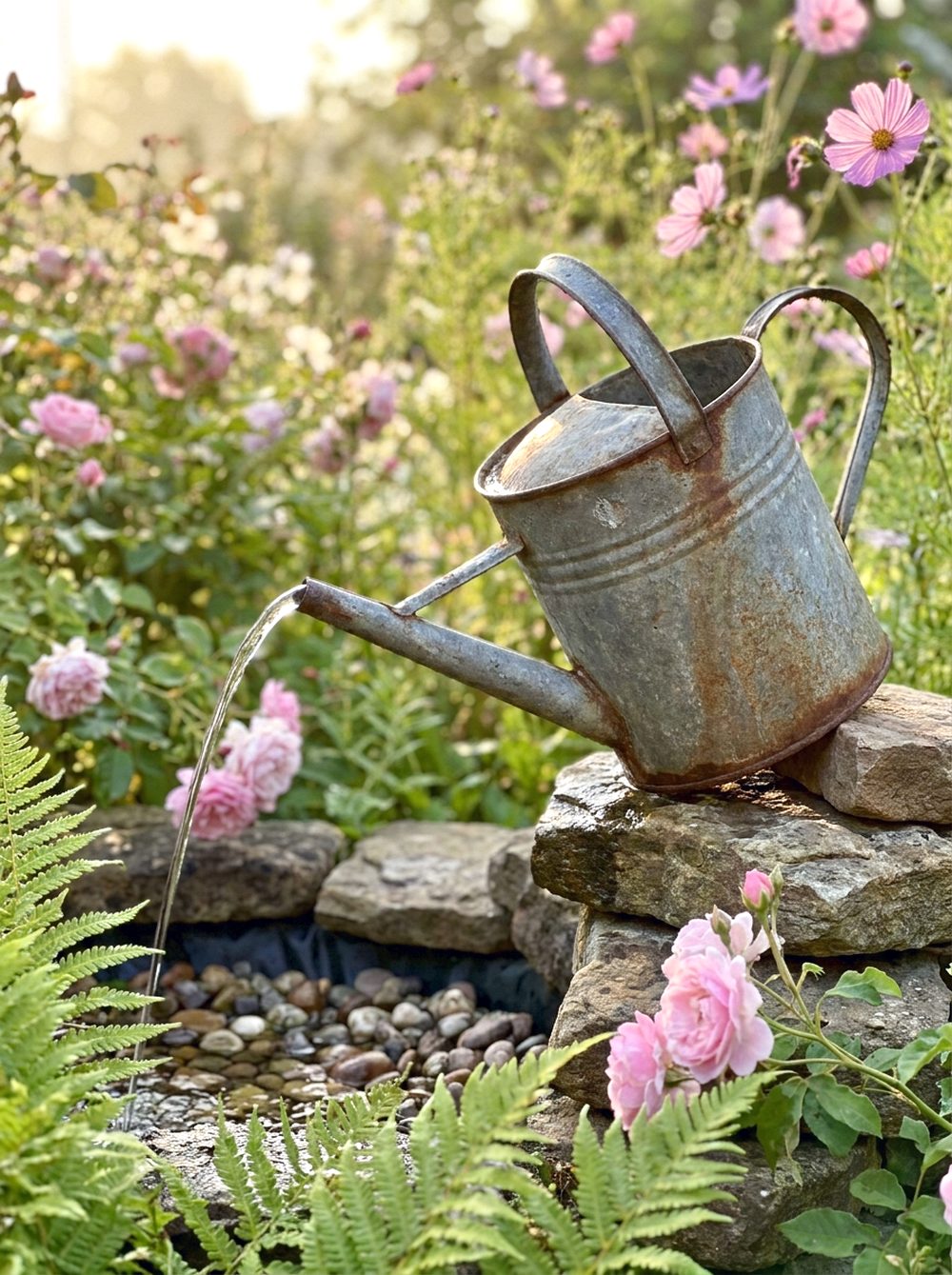 Watering Can Fountain