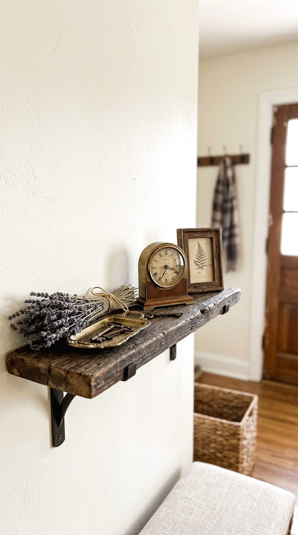 Weathered Wood Wall Shelf