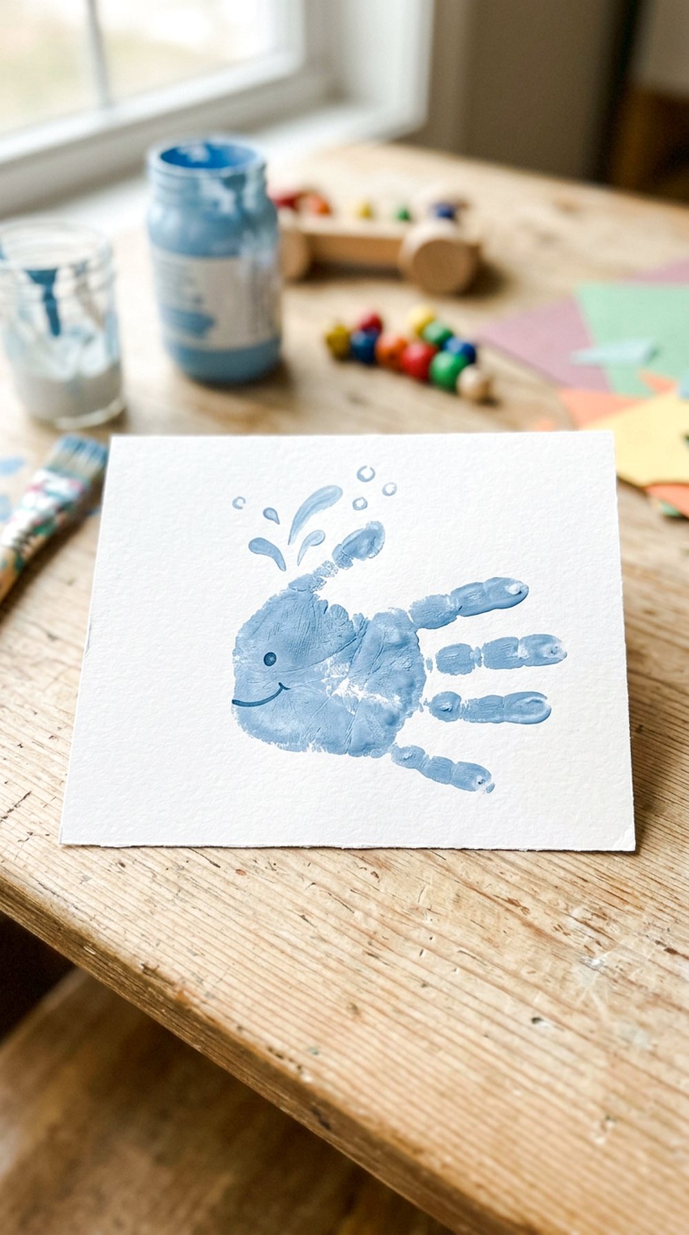 Whale Handprint Art