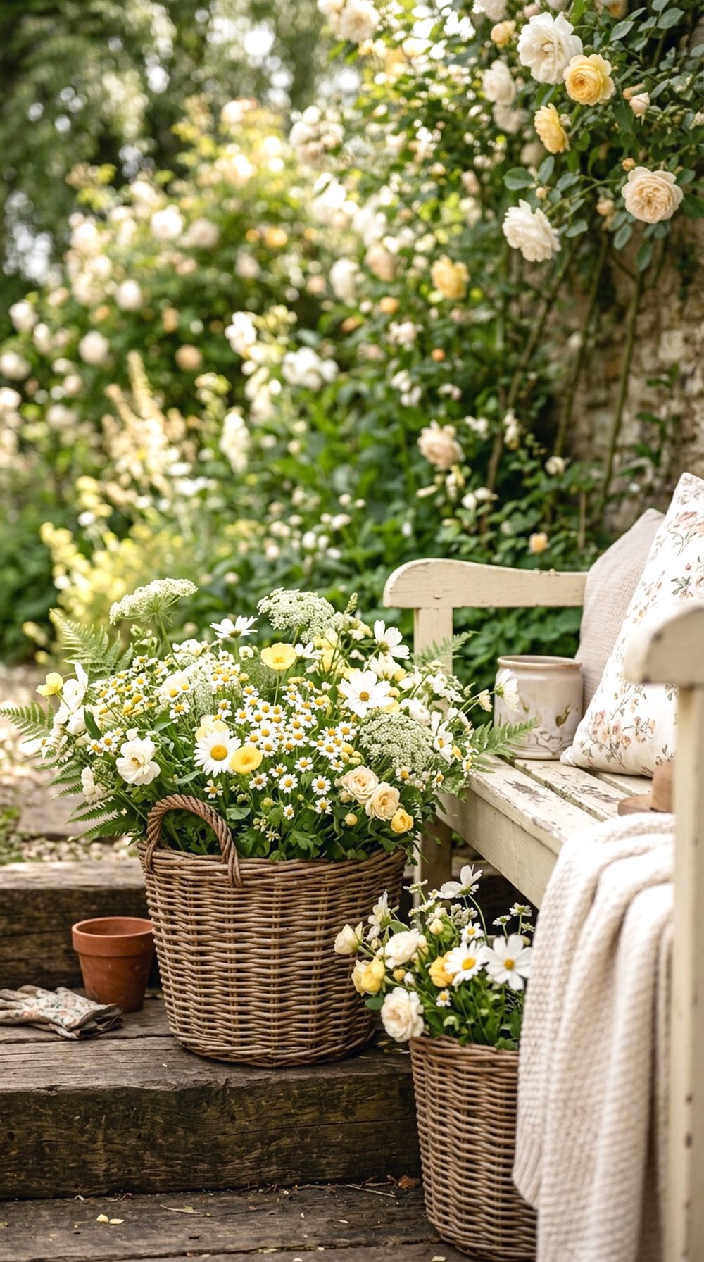 Wicker Basket Bloom Corner