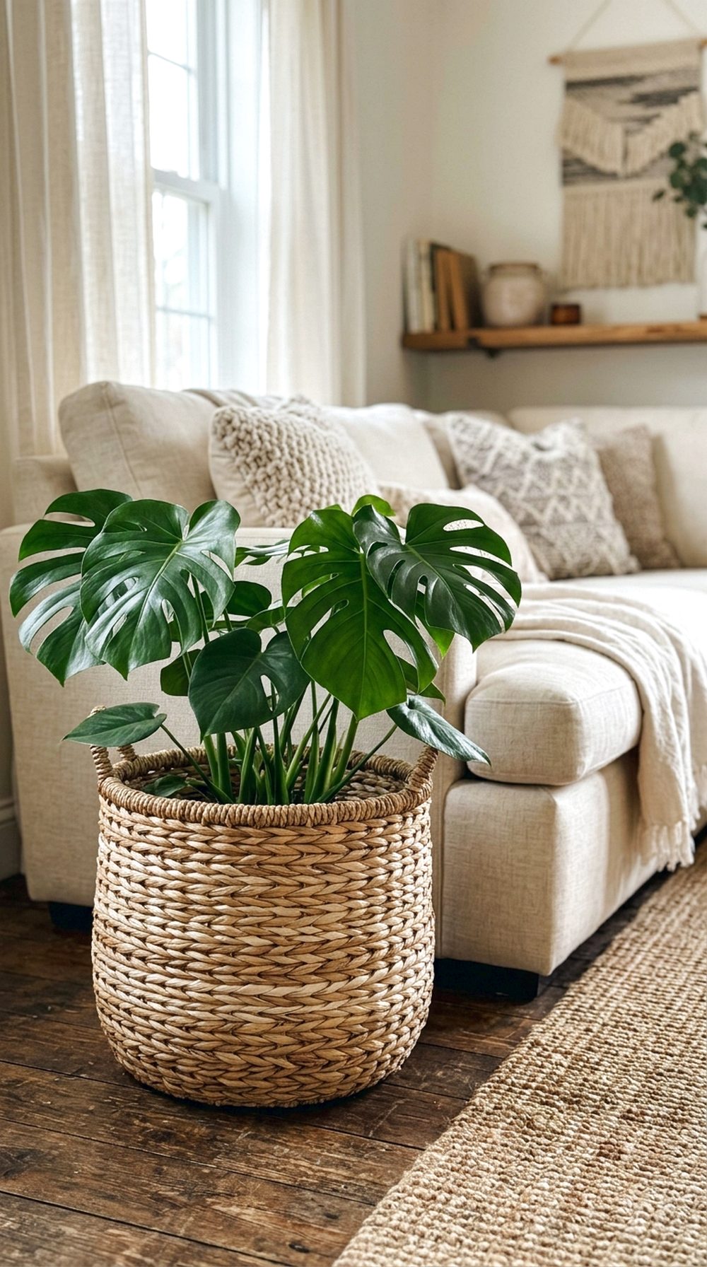 Wicker Basket Planter