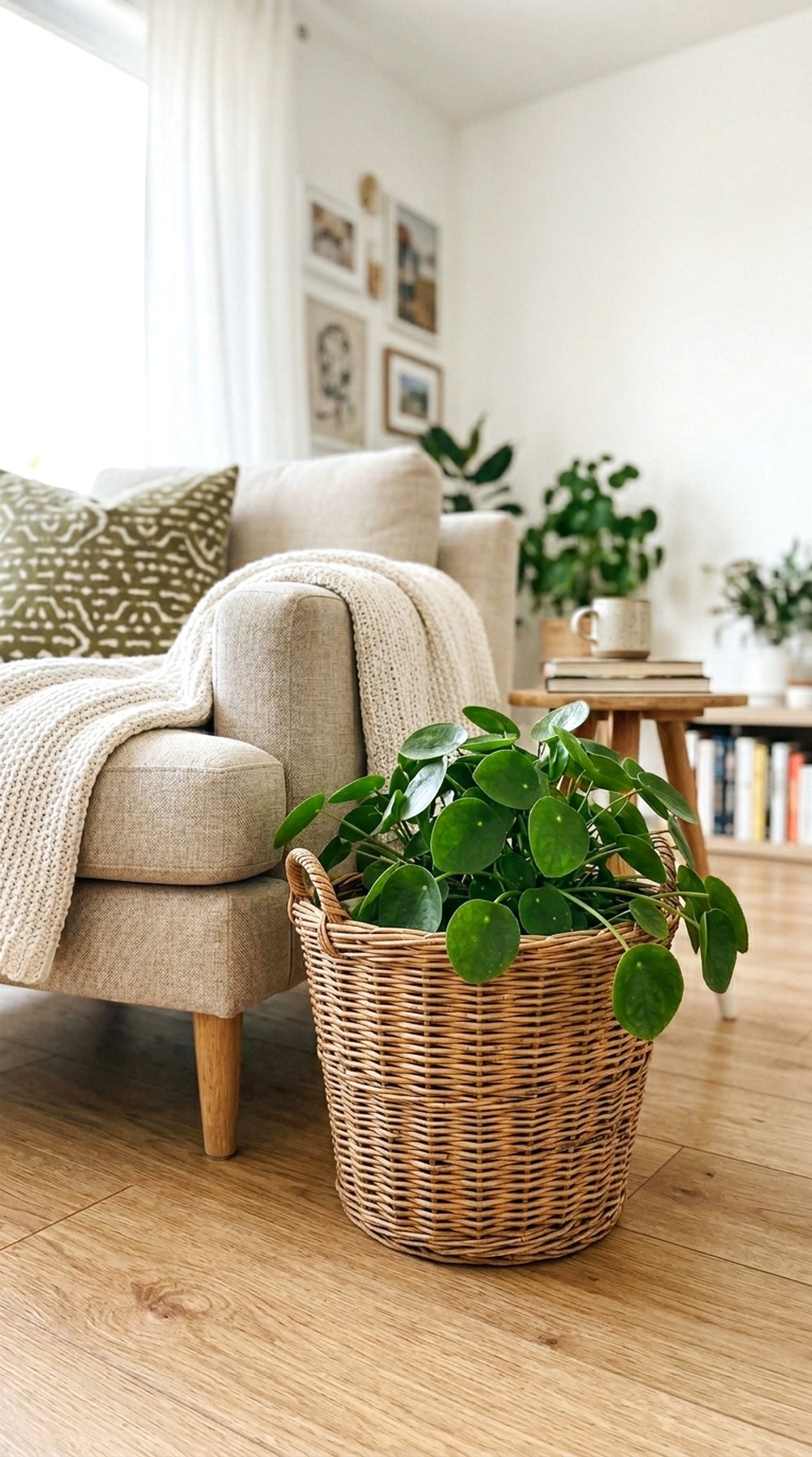 Wicker Basket Planter
