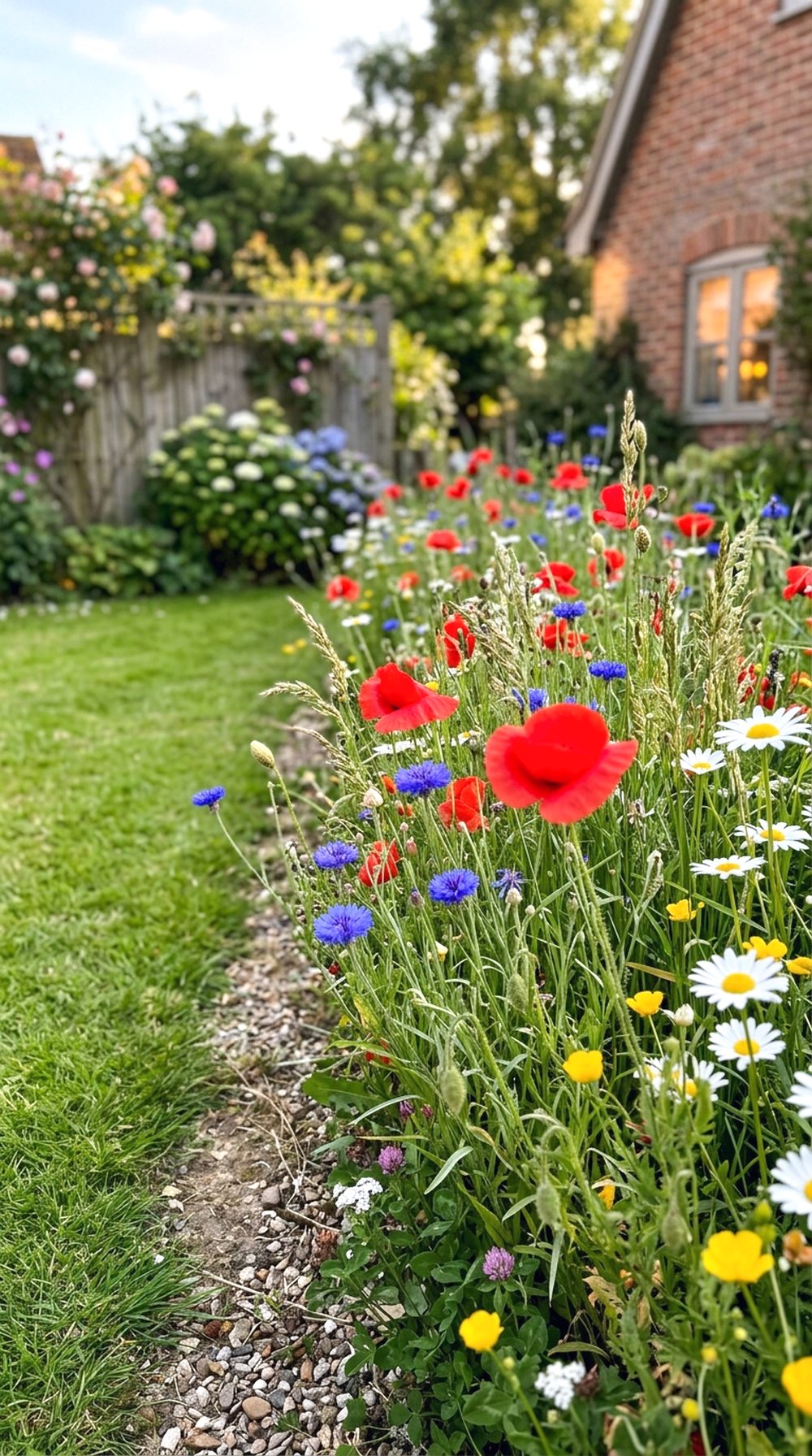Wildflower Border for a Natural Look