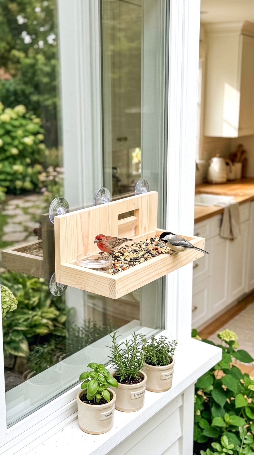 Window Bird Feeder Station