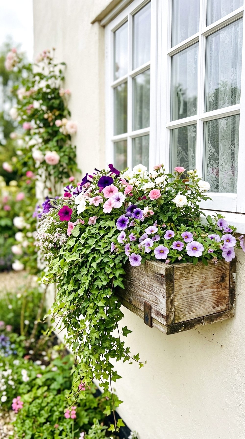 Window Box with Trailing Flowers