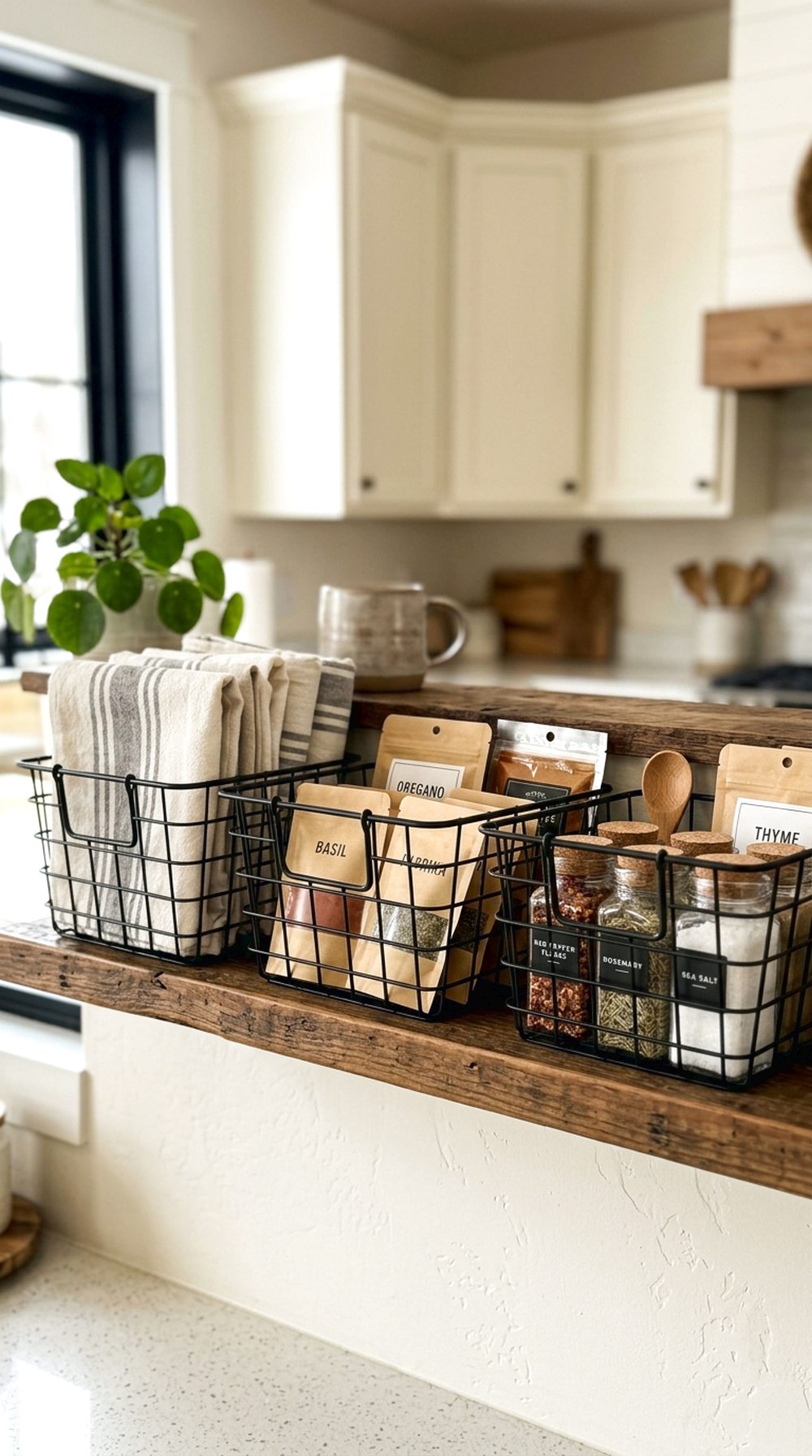 Wire Basket Shelf Storage
