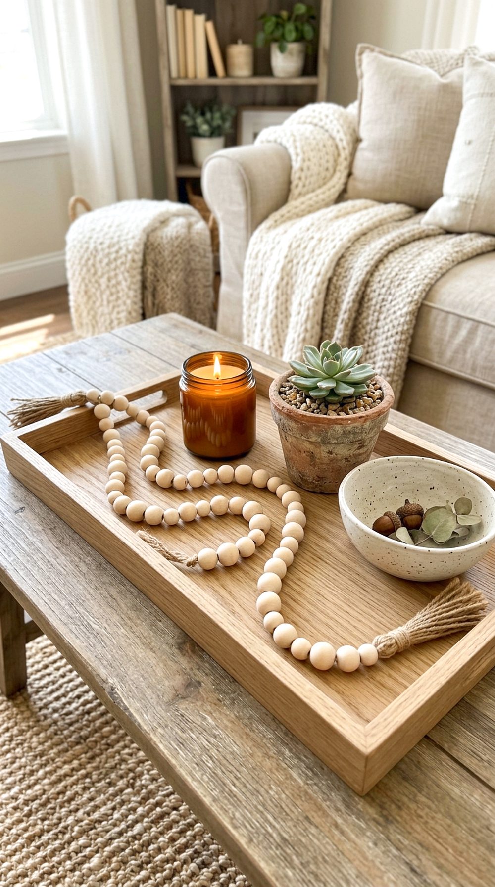 Wooden Bead Garland
