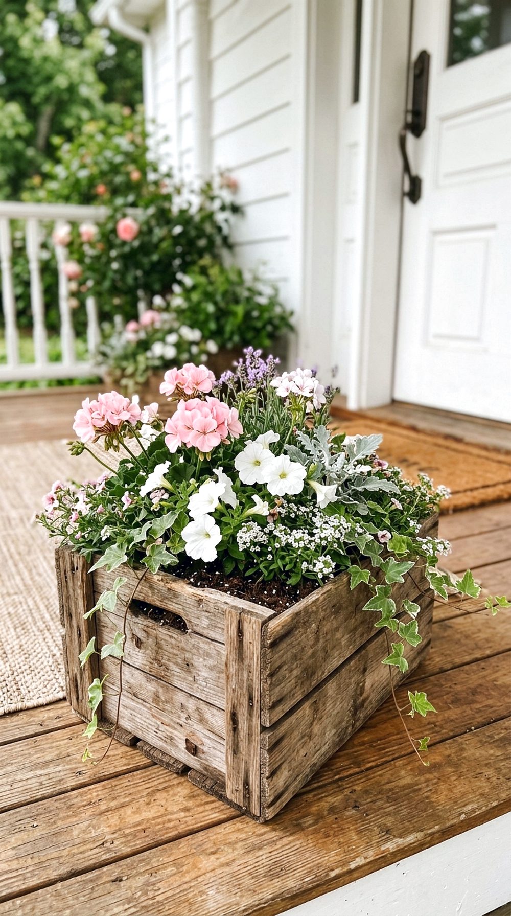 Wooden Crate Container Garden