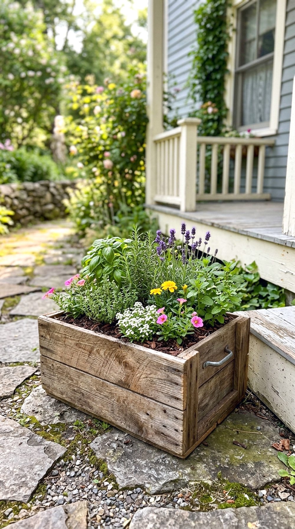 Wooden Crate Planter