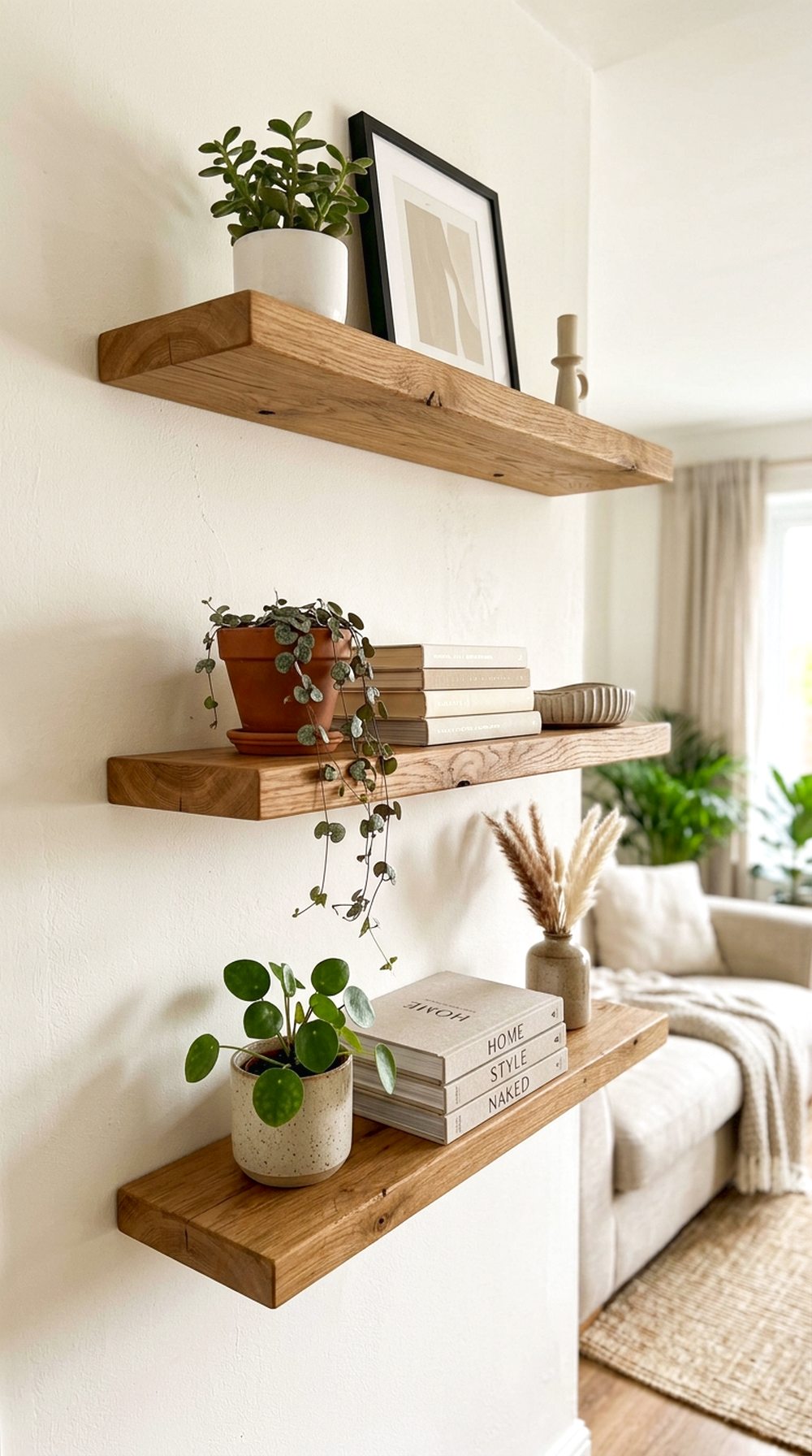 Wooden Floating Shelves