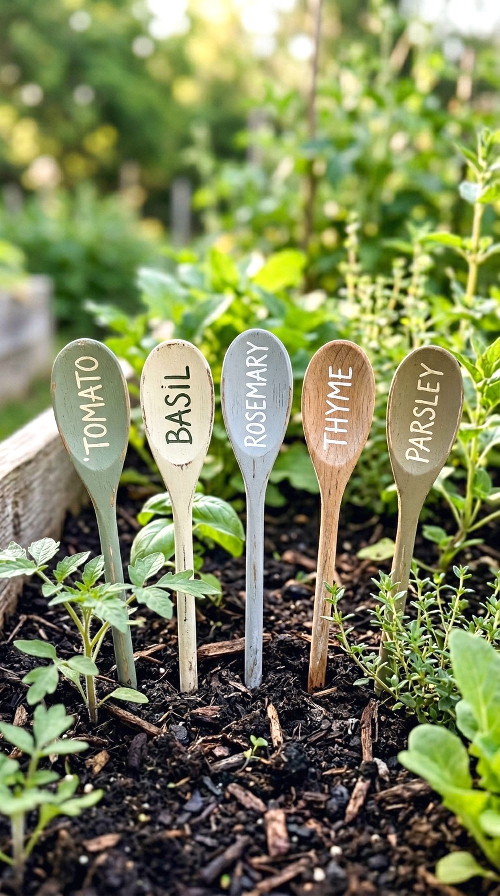 Wooden Spoon Plant Signs