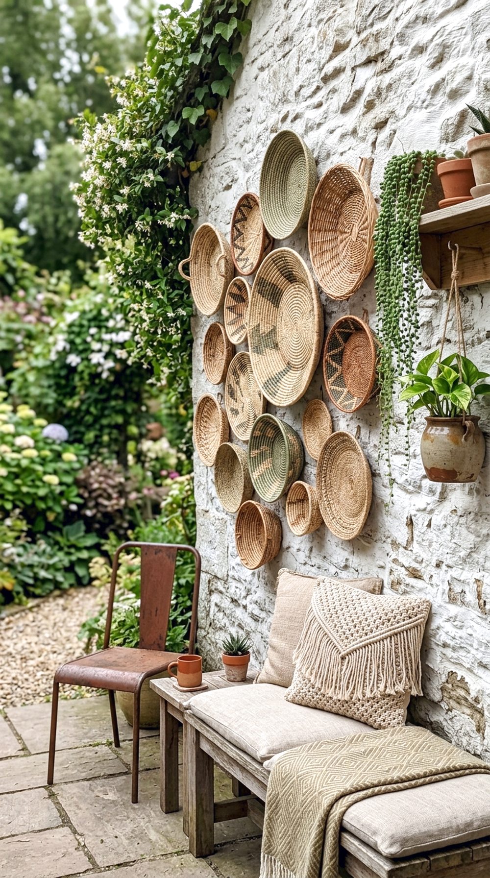 Woven Basket Wall Decor