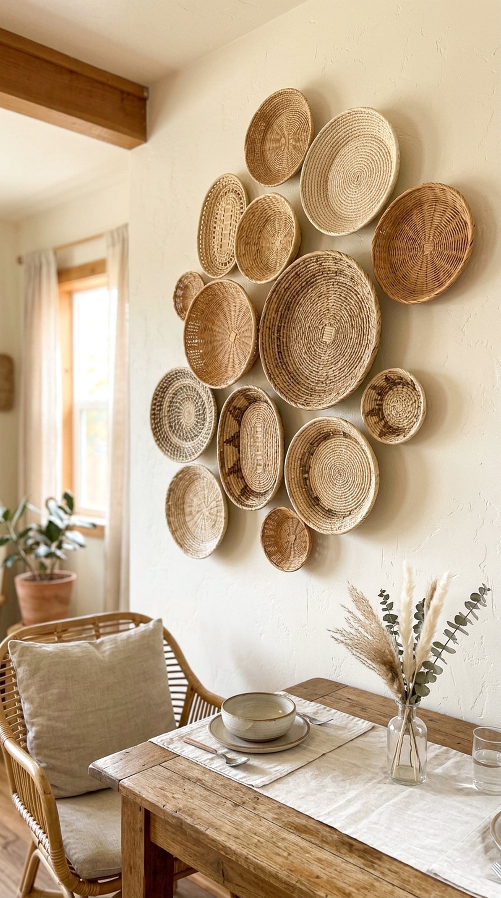 Woven Basket Wall Decor