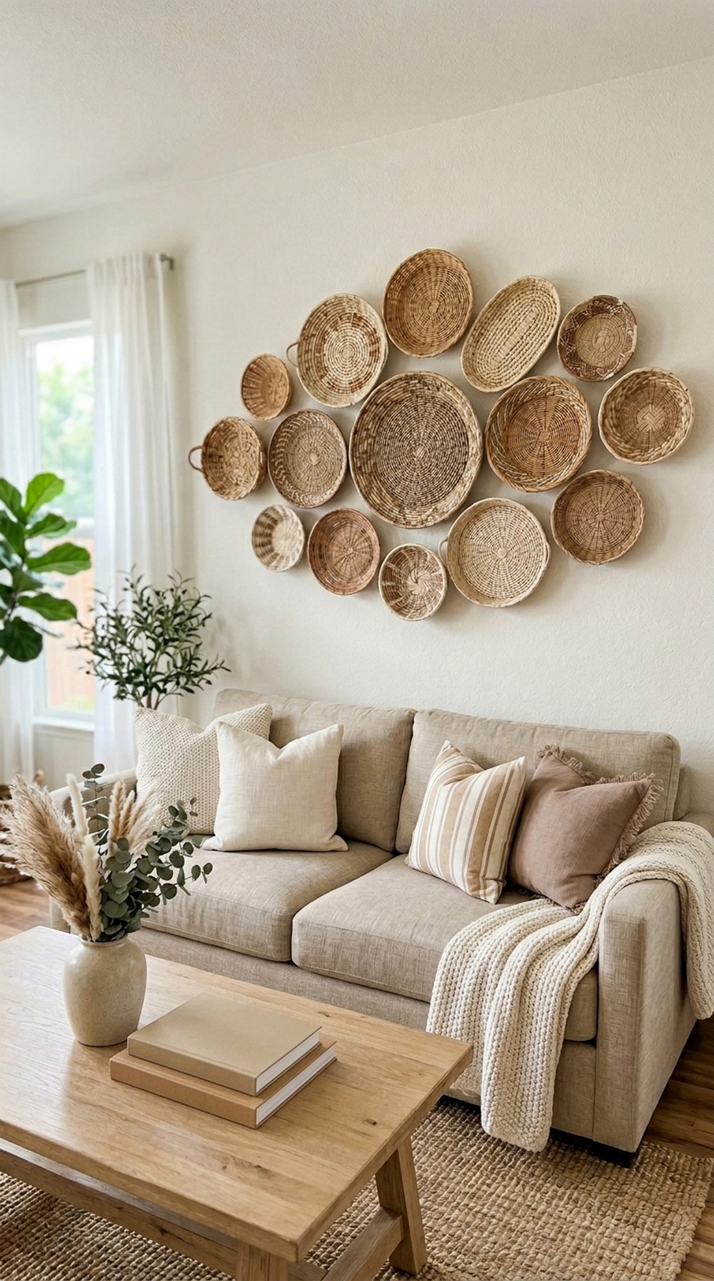 Woven Basket Wall Decor