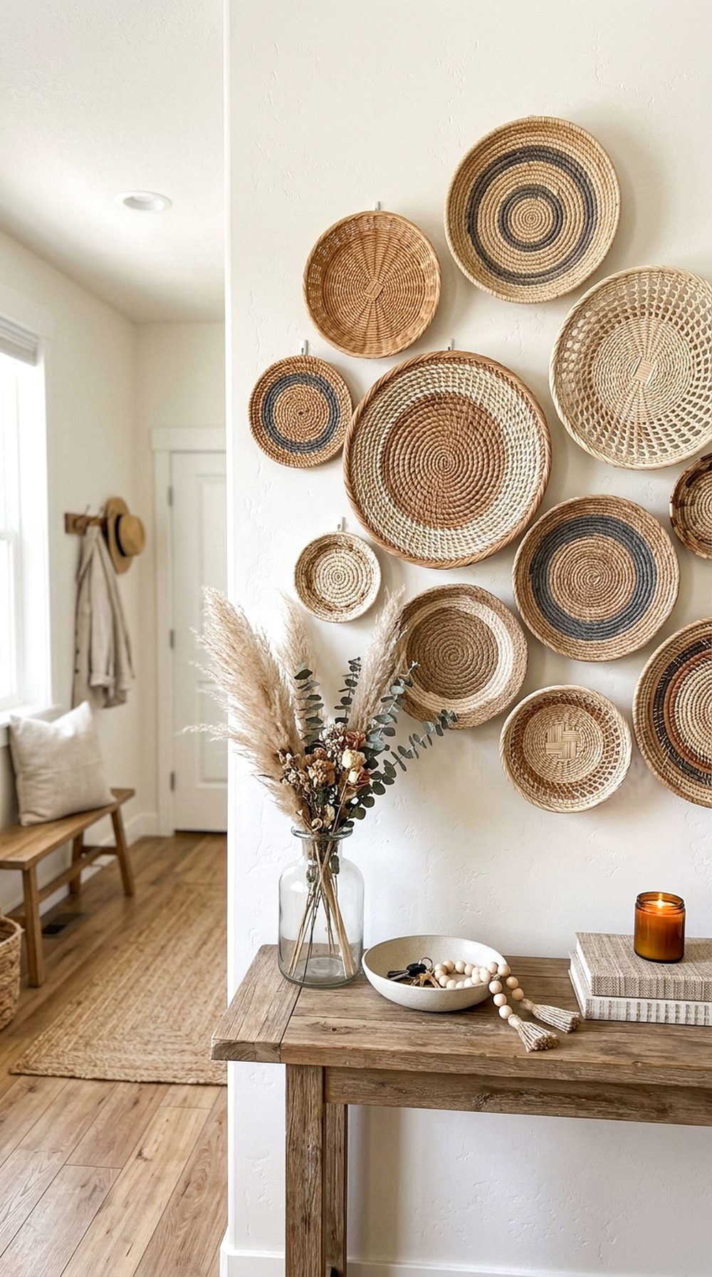 Woven Wall Basket Display