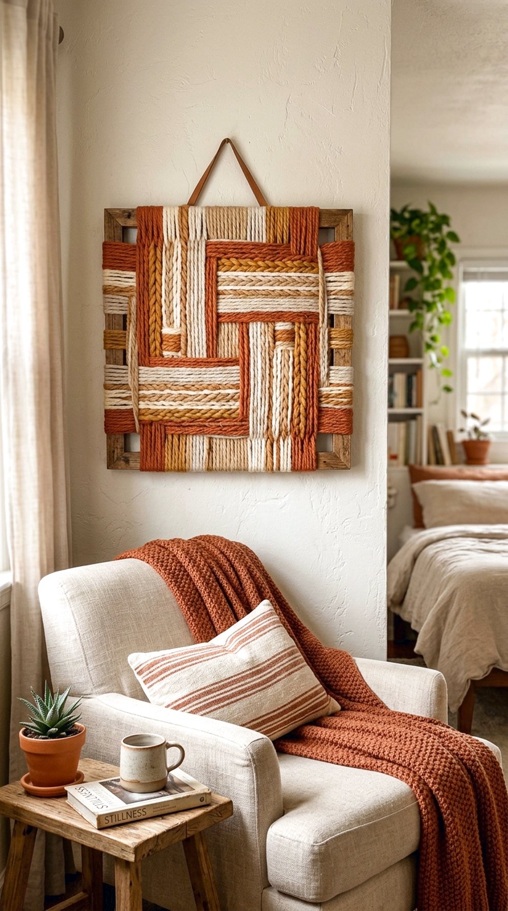 Yarn Wrapped Wall Art