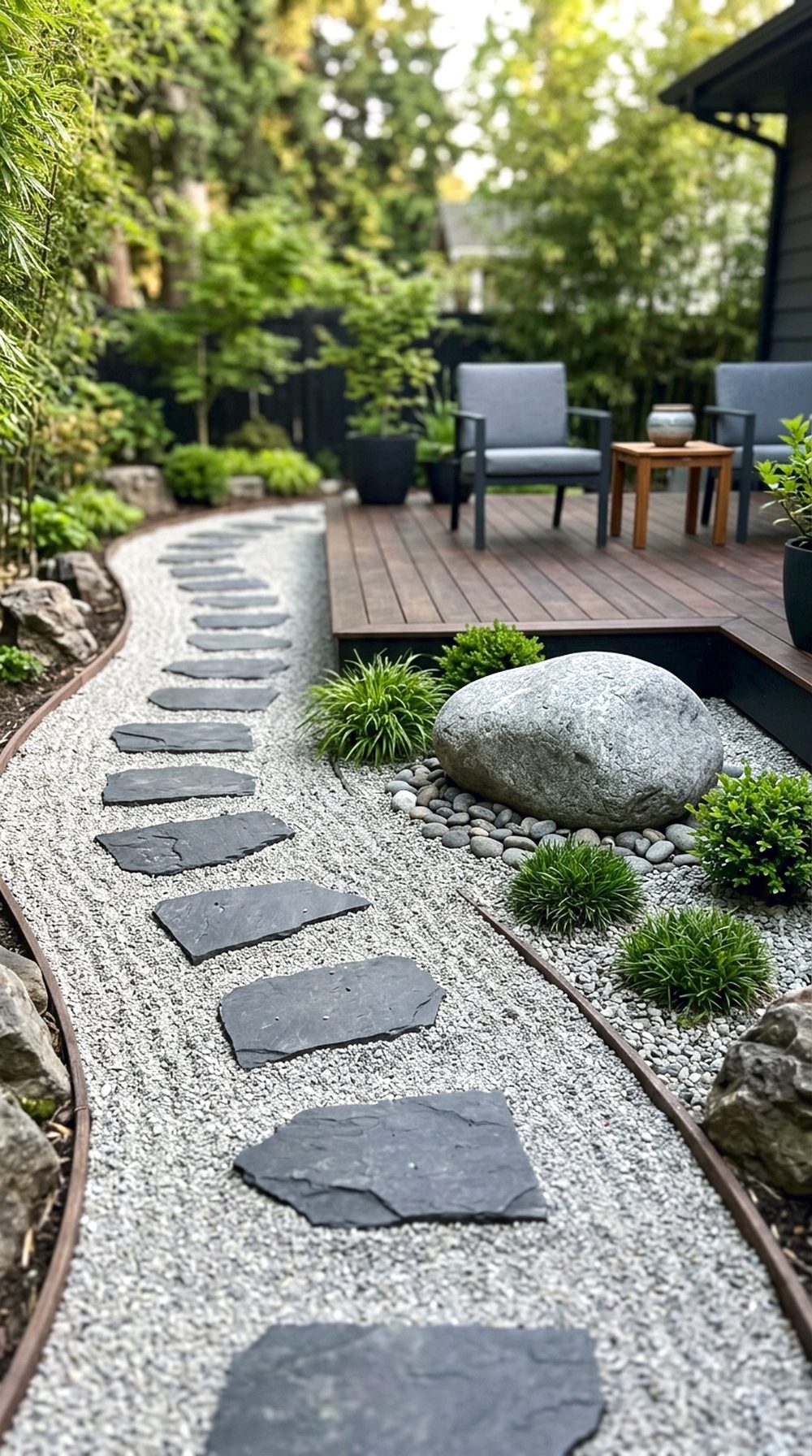 Zen Rock Garden Path