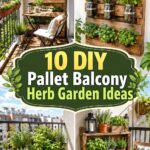 DIY Pallet Balcony Herb Garden Ideas