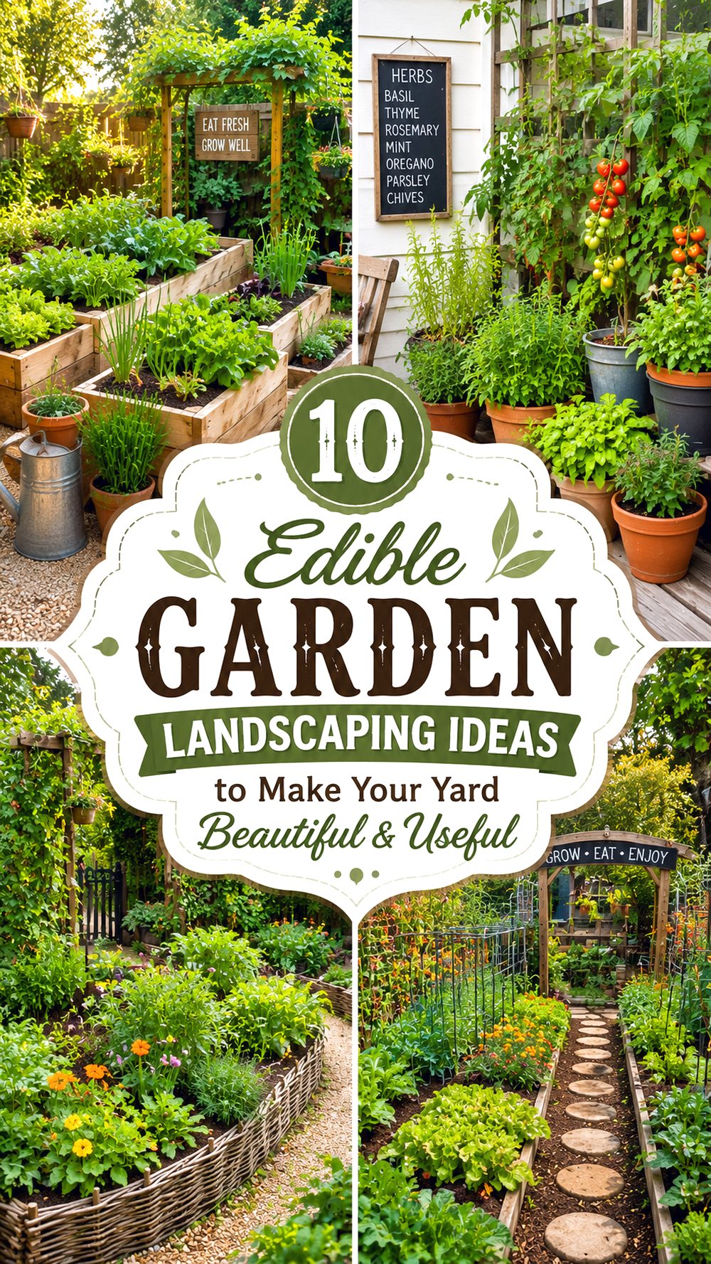 Edible Garden Landscaping Ideas to Make Your Yard Beautiful and Useful