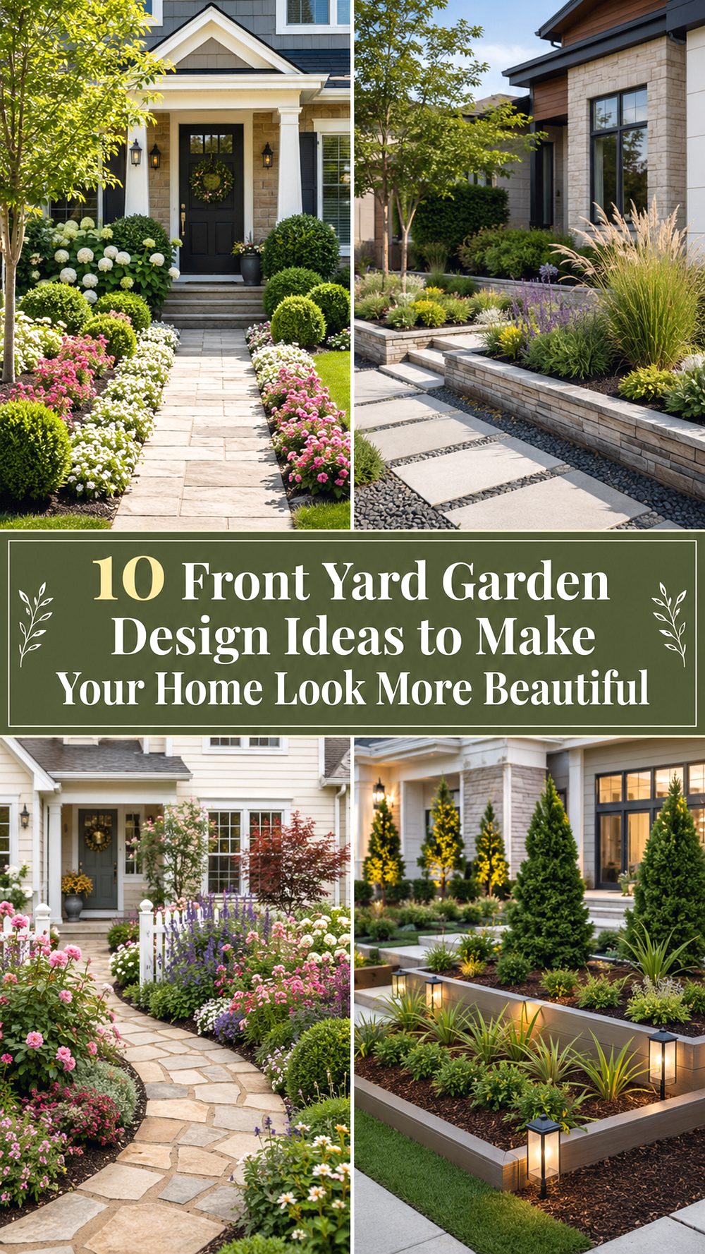 Front Yard Garden Design Ideas to Make Your Home Look More Beautiful