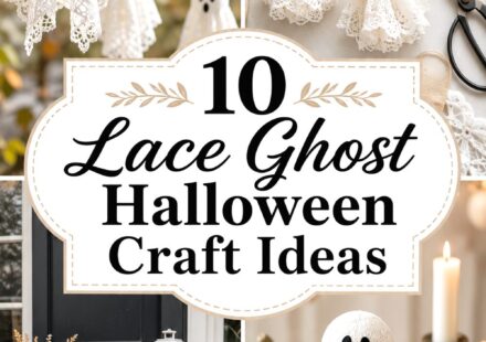 Lace Ghost Halloween Craft Ideas