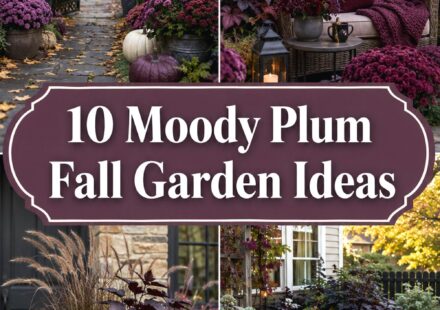 Moody Plum Fall Garden Ideas