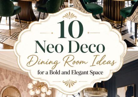 Neo Deco Dining Room Ideas for a Bold and Elegant Space