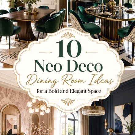 Neo Deco Dining Room Ideas for a Bold and Elegant Space